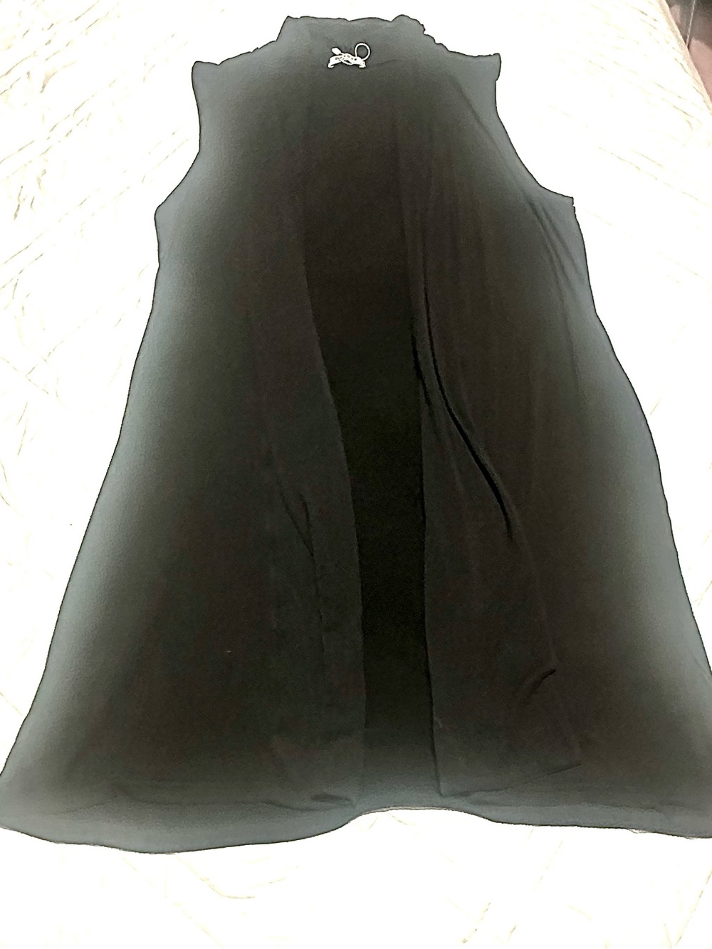 Beyove Black Sleeveless Kimono Vest Cape